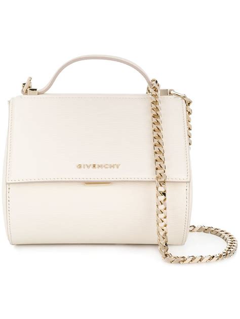 givenchy pandora box mini white|Givenchy mini Pandora bag.